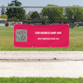 QRコードのカスタム文字とカラーバナー 横断幕 (インサイチュ)