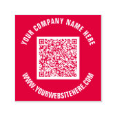 QRコードのカスタム文字と色のスタンプモダン セルフインキングスタンプ (デザイン)