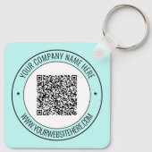 QRコードのキーチェーンとカスタム文字と色 キーホルダー (裏面)