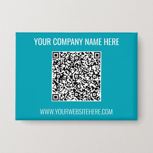 QRコードのスキャンとカスタム文字、およびカラーボタン 缶バッジ (正面)