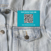 QRコードのスキャンとカスタム文字、およびカラーボタン 缶バッジ (インサイチュ)