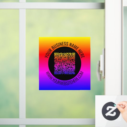 QRコードのスキャンと文字カスタムウィンドウの固定 ウィンドウサイン (ホーム)