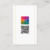 QRコードのスキャン会社のロゴのアップロード 名刺 (裏面)