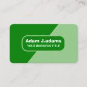 （QRコードのスキャン）モダンプロフェッショナルエレガント緑 名刺 (正面)