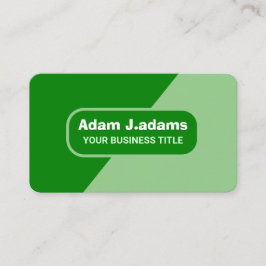 （QRコードのスキャン）モダンプロフェッショナルエレガント緑 名刺