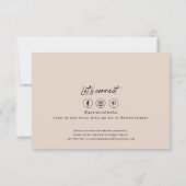 QRコードのソーシャルメディアロゴモダンスモールビジネス サンキューカード (裏面)