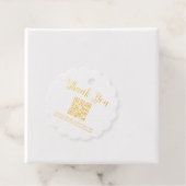 *~* QRコードのバーコード – Business Thank You金ゴールドラベル フェイバータグ (箱)