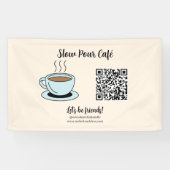 QRコードのビジネスバナーを接続 横断幕 (横)