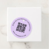 QRコードのビジネスラベルを表示する製品原料 フェイバータグ (インサイチュ)