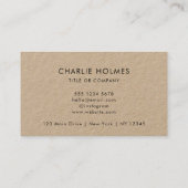 QRコードのビジネスロゴ |クラフ素朴トモダン 名刺 (裏面)