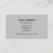 QRコードのビジネスロゴ |グレーモダンプロフェッショナル 名刺 (裏面)