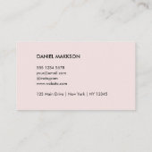 QRコードのビジネスロゴ |モダン赤面ピンクビジネス 名刺 (裏面)