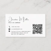 QRコードのビジネスロゴ 名刺 (正面)