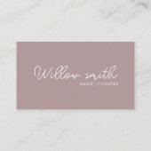 QRコードのビジネスロゴ |白いモダンプロフェッショナル 名刺 (裏面)