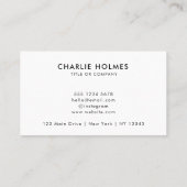 QRコードのビジネスロゴ | 白モダンプロフェッショナル 名刺 (裏面)