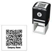 QRコードの会社名テンプレート セルフインキングスタンプ (インサイチュ)