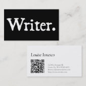 QRコードの作家 名刺 (正面/裏面)