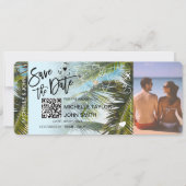 QRコードの写真を保存する 日付 ボーディングパス 招待状 (正面)