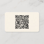 QRコードの即時作成 | 編集可能オフ白 エンクロージャーカード (正面)