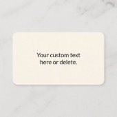 QRコードの即時作成 | 編集可能オフ白 エンクロージャーカード (裏面)