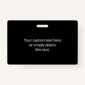 QRコードの即時作成 | 編集可能オフ白 バッジ (裏面)