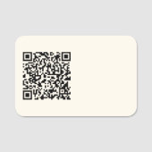 QRコードの即時作成 | 編集可能オフ白 名札 (正面)