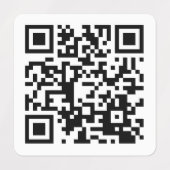 QRコードの即時作成 |防水の衣類 ラベル (デザイン2)