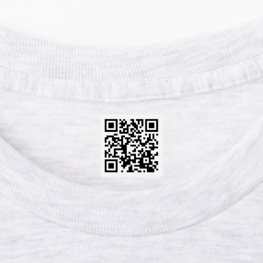 QRコードの即時作成 |防水の衣類 ラベル (貼付)