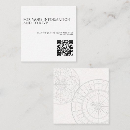 QRコードの取り外し結婚準備 エンクロージャーカード (正面/裏面)