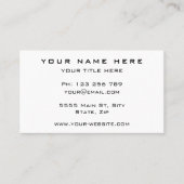 QRコードの名刺の色カスタムとフォント 名刺 (正面)