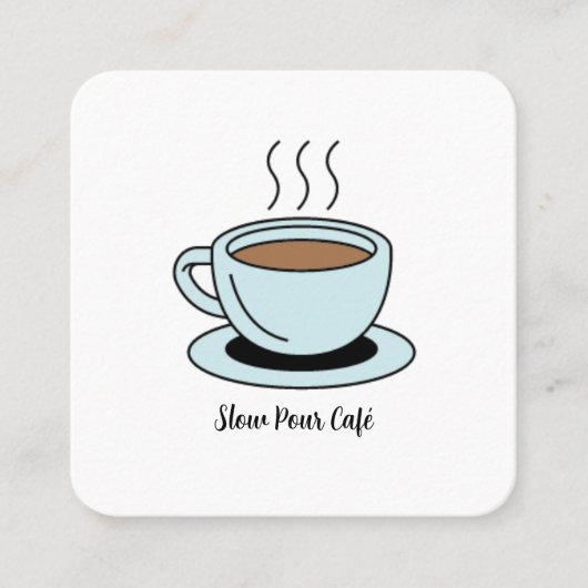 QRコードの名刺を接続する スクエア名刺 (正面)