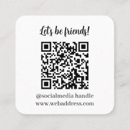 QRコードの名刺を接続する スクエア名刺