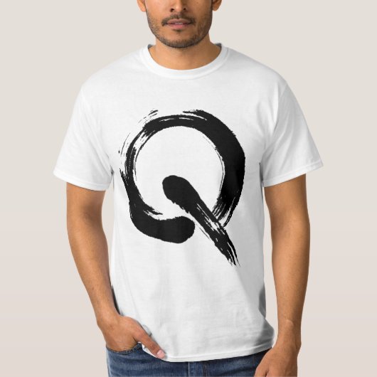 QRコードの探求QのTシャツ Tシャツ (正面)