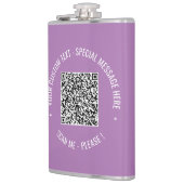 QRコードの文字カスタムのフラスコ色の選択 フラスク (左)