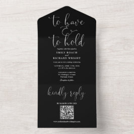 QRコードの白黒を保持する必要があ結婚る オールインワン招待状