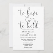 QRコードの白黒を保持する必要があ結婚る 招待状 (正面)