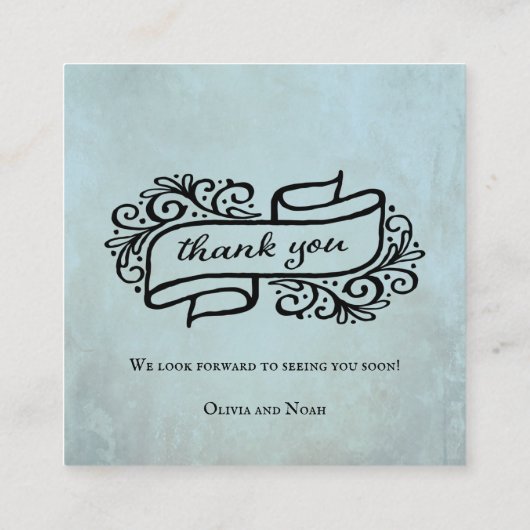 QRコードの結婚イベントRSVPエンクロージャカード エンクロージャーカード (裏面)