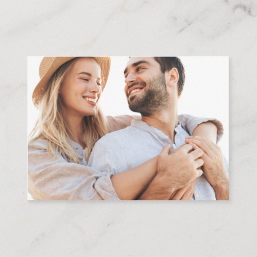 QRコードの結婚バーガンエレガントディ応答 エンクロージャーカード (裏面)