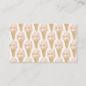 QRコードの結婚レジストリアイスクリームブライダルシャワー エンクロージャーカード (裏面)