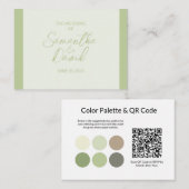 QRコードの結婚装Sageエンクロージャカード エンクロージャーカード (正面/裏面)