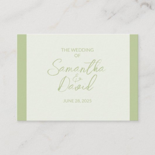 QRコードの結婚装Sageエンクロージャカード エンクロージャーカード (正面)