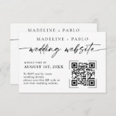 QRコードの結婚Webサイトカード模倣スクリプト 出欠カード (正面/裏面)