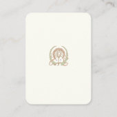 QRコードの結婚Webサイト情報アールヌーボーエンクロージャ エンクロージャーカード (裏面)