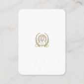 QRコードの結婚Webサイト情報アールヌーボーエンクロージャ エンクロージャーカード (裏面)