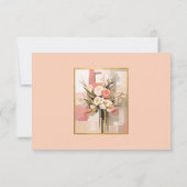 QRコードの結婚Webサイト詳細エンクロージャカード 出欠カード (裏面)