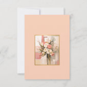 QRコードの結婚Webサイト詳細エンクロージャカード 出欠カード (裏面)