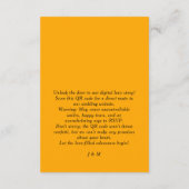 🌻QRコードの結婚Webサイト エンクロージャーカード (裏面)