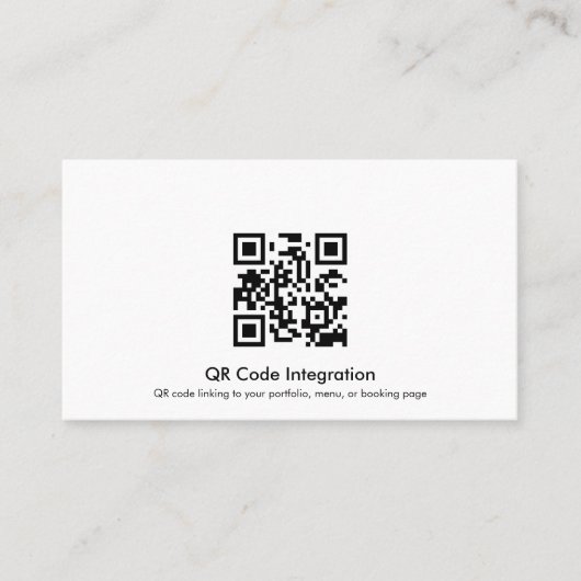 QRコードの統合 名刺 (正面)
