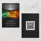 QRコードの色彩技術のエレガントなデザイン 名刺 (正面/裏面)