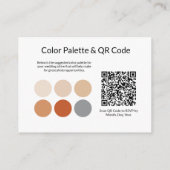 QRコードの装結婚装テラコッタエンクロージャカード エンクロージャーカード (裏面)